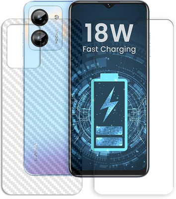 ARBAN Front and Back Tempered Glass for Lava O1 FRONT BACK SCREEN GUARD(Pack of 1)