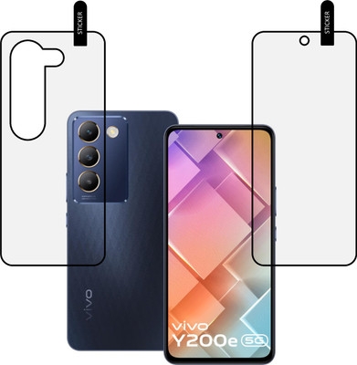 MOBKAVACH Front and Back Tempered Glass for VIVO Y200e 5G(Pack of 2)