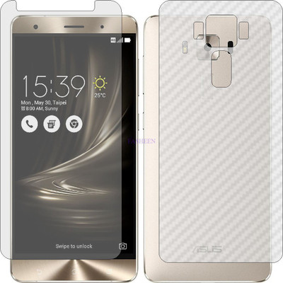 Fasheen Front and Back Tempered Glass for ASUS ZENFONE 3 DELUXE ZS570KL (Front Matte Finish & Back 3d Carbon Fiber)(Pack of 2)