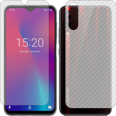 Fasheen Front and Back Tempered Glass for UMIDIGI X(Pack of 2)