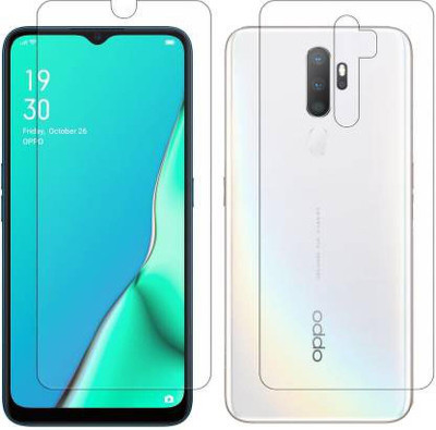PR SMART Front and Back Tempered Glass for Oppo A5 2020(Pack of 2)