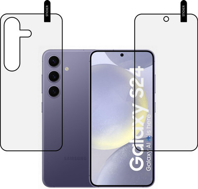 MOBKAVACH Front and Back Tempered Glass for Samsung Galaxy S24 5G(Pack of 2)