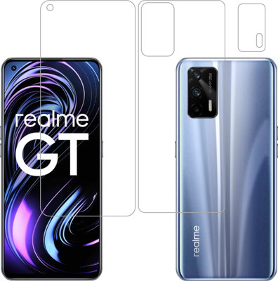 Vatsin Front and Back Tempered Glass for Realme X7 Max(Pack of 3)