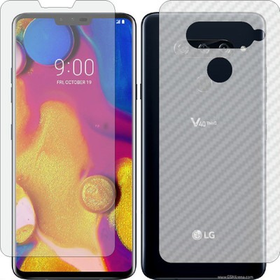 MOBART Front and Back Tempered Glass for LG V40 THINQ(Pack of 2)