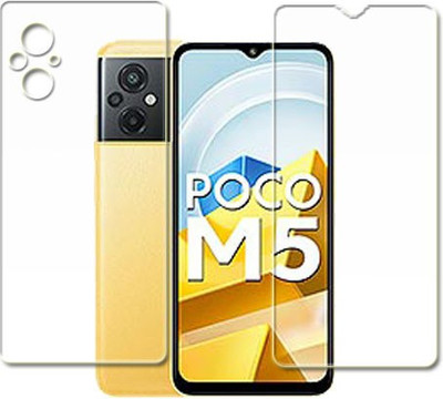 MUTAALI Front and Back Tempered Glass for Xiaomi Poco M5(Pack of 1)