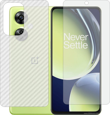Mobling Front and Back Tempered Glass for NORD CE3 LITE(Pack of 2)