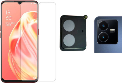 COVER CAPITAL Front and Back Tempered Glass for Vivo Y22 2022(Pack of 2)