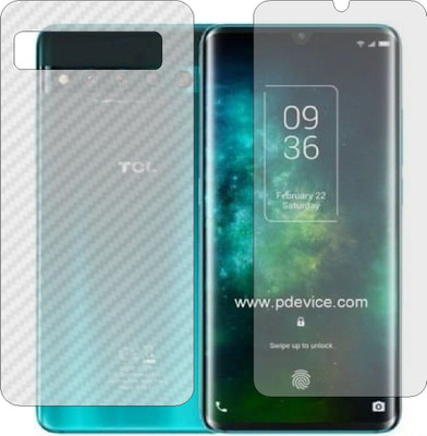 MOBART Front and Back Tempered Glass for TCL 10 PRO(Pack of 2)