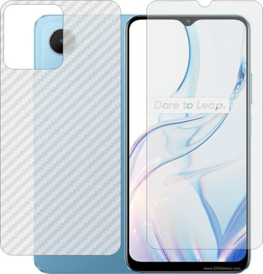 Mobling Front and Back Tempered Glass for REALME C30S(Pack of 2)