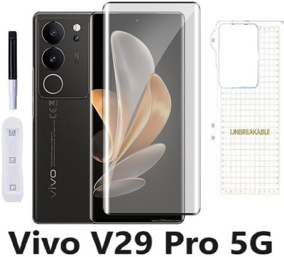ASVALBUY Front and Back Tempered Glass for Vivo V29 Pro 5G(Pack of 1)