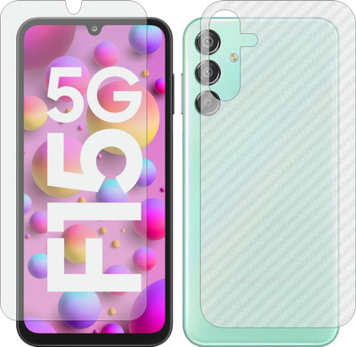 MOBART Front and Back Tempered Glass for Samsung Galaxy F15(Pack of 2)