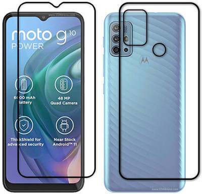 MUTAALI Front and Back Tempered Glass for Motorola G10 POWER(Pack of 1)