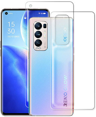 SOMTONE Front and Back Tempered Glass for Oppo Reno 5 Pro+ 5G(Pack of 1)