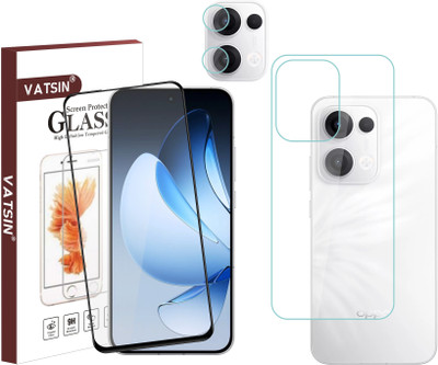 Vatsin Front and Back Tempered Glass for Oppo Reno 13 5G(Pack of 3)