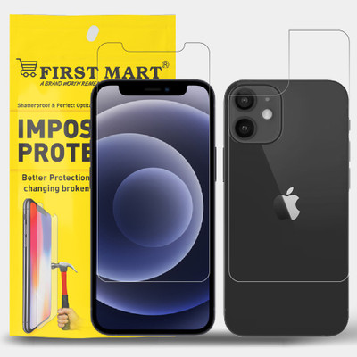 FIRST MART Front and Back Tempered Glass for Apple iPhone 12 Mini, iPhone 12 Mini, 12 Mini(Pack of 1)