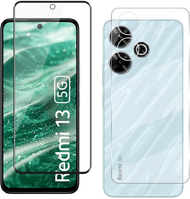 4 YARDS Front and Back Tempered Glass for Redmi 13 5G (D-Plus)(Pack of 1)