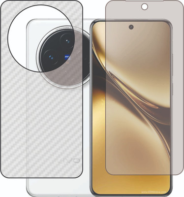 Mobling Front and Back Tempered Glass for Vivo X200 V2405A(Pack of 2)