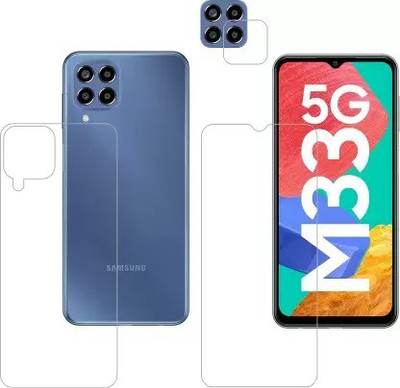 MUTAALI Front and Back Tempered Glass for Samsung Galaxy M33 5G(Pack of 1)