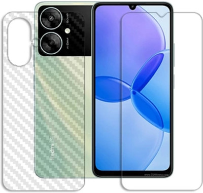 DOWRVIN Front and Back Tempered Glass for XIAOMI REDMI 13R FRONT AND BACK TEMPERED GLASS(Pack of 2)