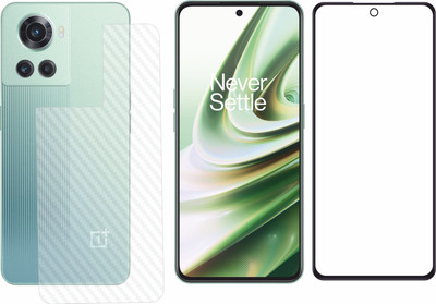Ten To 11 Front and Back Tempered Glass for OnePlus 10R 5G, OnePlus 10R 5G (Back Carbon Fiber)(Pack of 2)