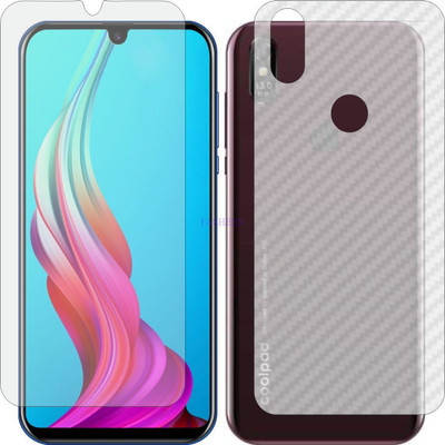 Fasheen Front and Back Tempered Glass for COOLPAD COOL 3 PLUS (Front Matte Finish & Back 3d Carbon Fiber)(Pack of 2)