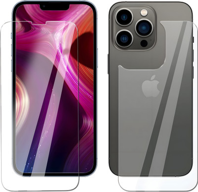 CASELIA Front and Back Tempered Glass for iPhone 13 Pro, iPhone 13 Pro front and back screen protector(Pack of 2)