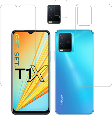 Vatsin Front and Back Tempered Glass for ViVO T1X(Pack of 3)