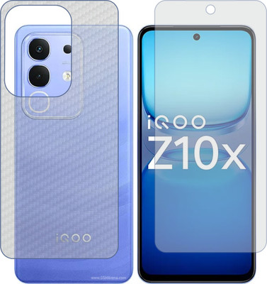 Fasheen Front and Back Tempered Glass for iQOO Z10 X(Pack of 2)