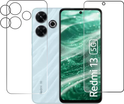 chakoor Front and Back Tempered Glass for Redmi 13 5G(Pack of 2)