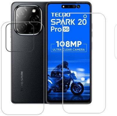 AHWAVEEDA Front and Back Tempered Glass for TECNO SPARK 20 PRO 5G(Pack of 2)