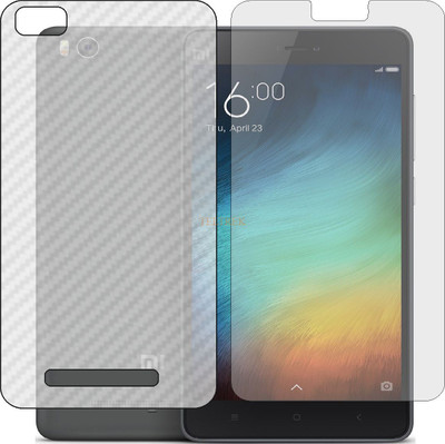 TELTREK Front and Back Tempered Glass for XIAOMI MI 4I (Front Matte Finish & Back 3d Carbon Fiber)(Pack of 2)
