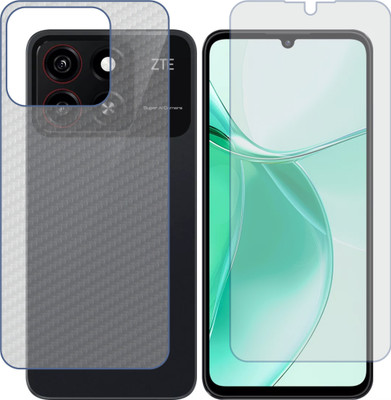 Mobling Front and Back Tempered Glass for ZTE Blade A35 Z2453(Pack of 2)