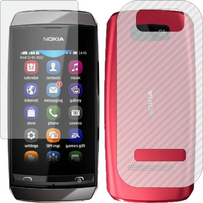 Fasheen Front and Back Tempered Glass for NOKIA ASHA 305(Pack of 2)