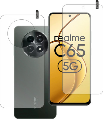 DORADO SHIELD Front and Back Tempered Glass for realme C65 5G(Pack of 2)