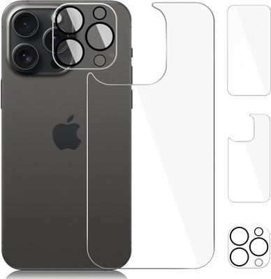 CASELIA Front and Back Tempered Glass for APPLE iPhone 15 Pro(Pack of 3)