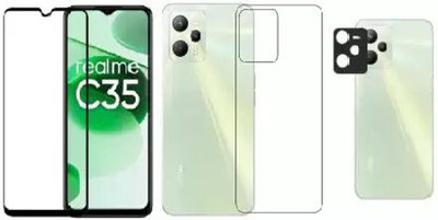 FINCH Front and Back Tempered Glass for Realme C35(Pack of 3)