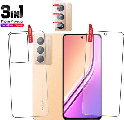 chakoor Front and Back Tempered Glass for Realme P3x 5G(Pack of 3)