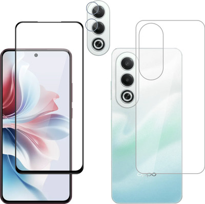Vatsin Front and Back Tempered Glass for Oppo K12x 5G, Oppo K12x 5G [With Rear Camera Lens Guard](Pack of 3)
