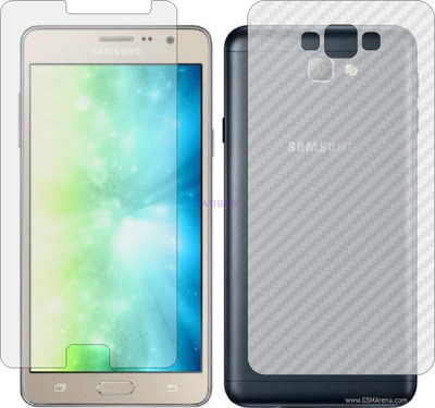 Fasheen Front and Back Tempered Glass for SAMSUNG GALAXY ON 7 PRO (Front Matte Finish & Back 3d Carbon Fiber)(Pack of 2)