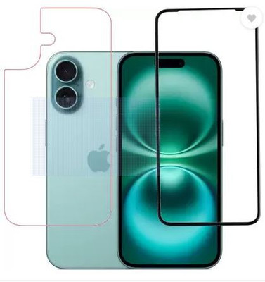 BadiyaBuy Front and Back Tempered Glass for Apple iPhone 16 Plus(Pack of 2)