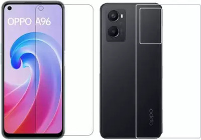 PR SMART Front and Back Tempered Glass for Oppo A96(Pack of 2)