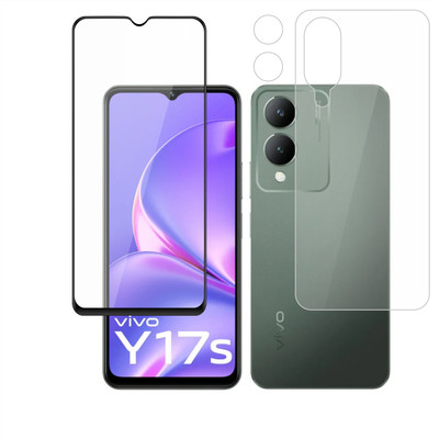 Vatsin Front and Back Tempered Glass for ViVO Y17s(Pack of 3)