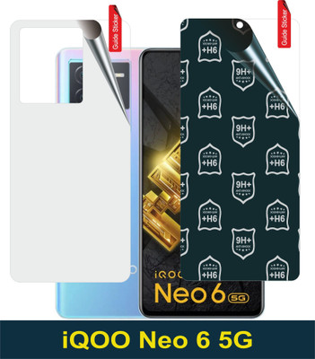 skrechtech Front and Back Tempered Glass for iQOO Neo 6 5G, Neo 6 5G(Pack of 2)