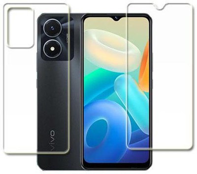 MUTAALI Front and Back Tempered Glass for vivo Y02s(Pack of 1)