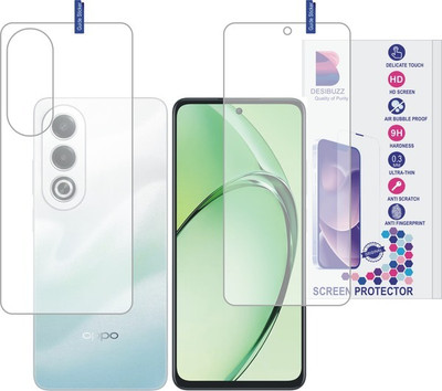 Flp1onBuy Front and Back Tempered Glass for OPPO K12x 5G(Pack of 2)