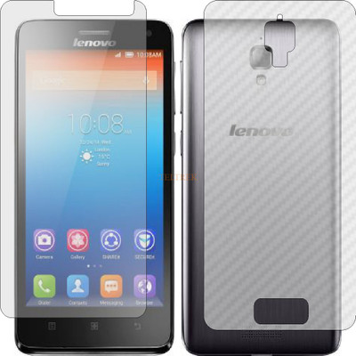 TELTREK Front and Back Tempered Glass for LENOVO S660 (Front Matte Finish & Back 3d Carbon Fiber)(Pack of 2)