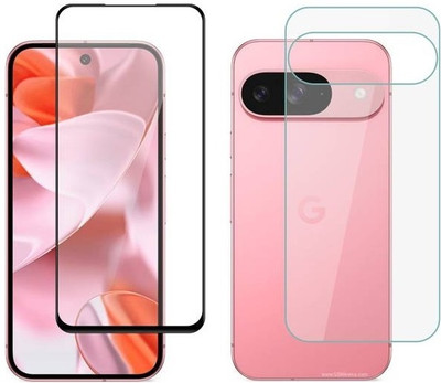 AKSHUD Front and Back Tempered Glass for Google Pixel 9, Pixel 9(Pack of 1)