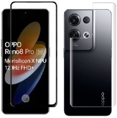 4 YARDS Front and Back Tempered Glass for Oppo Reno 8 Pro 5G (11-D)(Pack of 1)