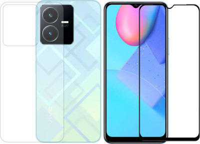 Vatsin Front and Back Tempered Glass for ViVO Y22(Pack of 2)