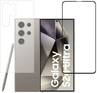 Olonga Front and Back Tempered Glass for Samsung Galaxy S24 Ultra, S24 Ultra, Galaxy S24 Ultra, Samsung S24 Ultra(Pack of 2)
